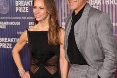 Susan Downey and Robert Downey Jr. at the tenth Breakthrough Prize ceremony held at the Academy Museum of Motion Pictures on April 13, 2024 in Los Angeles, California. (Photo by Jesse Grant/The Hollywood Reporter via Getty Images)