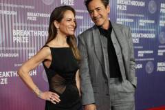 LOS ANGELES, CA - APRIL 13: Robert Downey Jr. and Susan Downey attend the 10th Annual Breakthrough Prize Awards and Ceremony at the Academy Museum of Motion Pictures in Los Angeles, California, United States on April 13, 2024. (Photo by Tayfun Coskun/Anadolu via Getty Images)