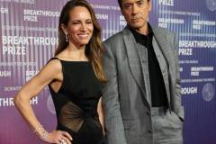 LOS ANGELES, CA - APRIL 13: Robert Downey Jr. and Susan Downey attend the 10th Annual Breakthrough Prize Awards and Ceremony at the Academy Museum of Motion Pictures in Los Angeles, California, United States on April 13, 2024. (Photo by Tayfun Coskun/Anadolu via Getty Images)