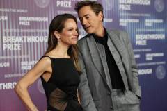 LOS ANGELES, CA - APRIL 13: Robert Downey Jr. and Susan Downey attend the 10th Annual Breakthrough Prize Awards and Ceremony at the Academy Museum of Motion Pictures in Los Angeles, California, United States on April 13, 2024. (Photo by Tayfun Coskun/Anadolu via Getty Images)