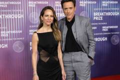 LOS ANGELES, CALIFORNIA - APRIL 13: Susan Downey and Robert Downey Jr. attend the 10th Annual Breakthrough Prize Ceremony at Academy Museum of Motion Pictures on April 13, 2024 in Los Angeles, California. (Photo by Kevin Winter/Getty Images)