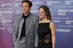 LOS ANGELES, CALIFORNIA - APRIL 13: Susan Downey and Robert Downey Jr. attend the 10th Annual Breakthrough Prize Ceremony at Academy Museum of Motion Pictures on April 13, 2024 in Los Angeles, California. (Photo by Kevin Winter/Getty Images)