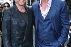 Robert Downey Jr. and Chris Hemsworth during the ceremony honoring Chris Hemsworth with a Star on the Hollywood Walk of Fame on May 23, 2024 in Los Angeles, California. (Photo by Gilbert Flores/Variety via Getty Images)