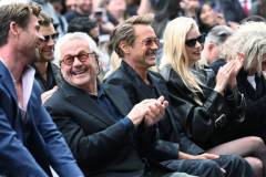 Chris Hemsworth, George Miller, Robert Downey Jr. and Anya Taylor-Joy during the ceremony honoring Chris Hemsworth with a Star on the Hollywood Walk of Fame on May 23, 2024 in Los Angeles, California. (Photo by Gilbert Flores/Variety via Getty Images)