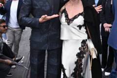 Robert Downey Jr. and Elsa Pataky during the ceremony honoring Chris Hemsworth with a Star on the Hollywood Walk of Fame on May 23, 2024 in Los Angeles, California. (Photo by Gilbert Flores/Variety via Getty Images)