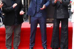 George Miller, Chris Hemsworth and Robert Downey Jr. during the ceremony honoring Chris Hemsworth with a Star on the Hollywood Walk of Fame on May 23, 2024 in Los Angeles, California. (Photo by Gilbert Flores/Variety via Getty Images)