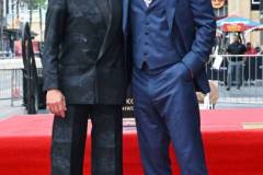 Robert Downey Jr. and Chris Hemsworth during the ceremony honoring Chris Hemsworth with a Star on the Hollywood Walk of Fame on May 23, 2024 in Los Angeles, California. (Photo by Gilbert Flores/Variety via Getty Images)