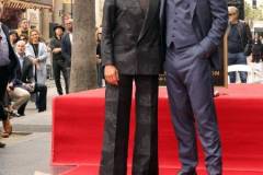 HOLLYWOOD, CALIFORNIA - MAY 23: (L-R) Robert Downey Jr. and Chris Hemsworth attend the Hollywood Walk of Fame Star Ceremony honoring Chris Hemsworth on May 23, 2024 in Hollywood, California. (Photo by Kevin Winter/Getty Images)