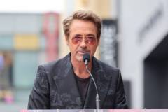 HOLLYWOOD, CALIFORNIA - MAY 23: Robert Downey Jr. seen at the ceremony honoring Chris Hemsworth with a Star on the Hollywood Walk of Fame on May 23, 2024 in Hollywood, California. (Photo by Eric Charbonneau/Getty Images for Warner Bros.)