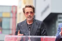 HOLLYWOOD, CALIFORNIA - MAY 23: Robert Downey Jr. seen at the ceremony honoring Chris Hemsworth with a Star on the Hollywood Walk of Fame on May 23, 2024 in Hollywood, California. (Photo by Eric Charbonneau/Getty Images for Warner Bros.)