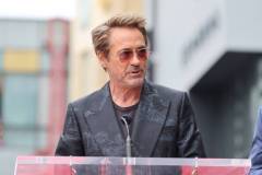 HOLLYWOOD, CALIFORNIA - MAY 23: Robert Downey Jr. seen at the ceremony honoring Chris Hemsworth with a Star on the Hollywood Walk of Fame on May 23, 2024 in Hollywood, California. (Photo by Eric Charbonneau/Getty Images for Warner Bros.)