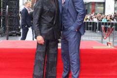 HOLLYWOOD, CALIFORNIA - MAY 23: Robert Downey Jr. (L) and Chris Hemsworth seen at the ceremony honoring Chris Hemsworth with a Star on the Hollywood Walk of Fame on May 23, 2024 in Hollywood, California. (Photo by Eric Charbonneau/Getty Images for Warner Bros.)