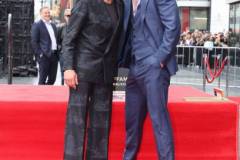 HOLLYWOOD, CALIFORNIA - MAY 23: Robert Downey Jr. (L) and Chris Hemsworth seen at the ceremony honoring Chris Hemsworth with a Star on the Hollywood Walk of Fame on May 23, 2024 in Hollywood, California. (Photo by Eric Charbonneau/Getty Images for Warner Bros.)