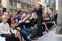 HOLLYWOOD, CALIFORNIA - MAY 23: (L-R) Tristan Hemsworth, Elsa Pataky, Chris Hemsworth and Robert Downey Jr. seen at the ceremony honoring Chris Hemsworth with a Star on the Hollywood Walk of Fame on May 23, 2024 in Hollywood, California. (Photo by Eric Charbonneau/Getty Images for Warner Bros.)