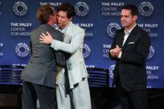 NEW YORK, NEW YORK - JUNE 10: (L-R) Robert Downey Jr., Hoa Xuande and Dave Karger attends the SAG-AFTRA Foundation Conversations "The Sympathizer" at Paley Center For Media on June 10, 2024 in New York City. (Photo by Manny Carabel/Getty Images for SAG-AFTRA)