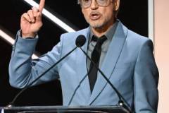 Robert Downey Jr. speaks onstage at 38th Annual American Cinematheque Awards at The Beverly Hilton on December 06, 2024 in Beverly Hills, California. (Photo by Michael Buckner/Variety via Getty Images)