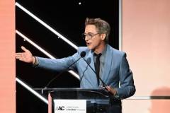 Robert Downey Jr. speaks onstage at 38th Annual American Cinematheque Awards at The Beverly Hilton on December 06, 2024 in Beverly Hills, California. (Photo by Michael Buckner/Variety via Getty Images)