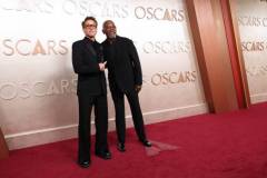 Robert Downey Jr., Samuel L. Jackson at the 97th Oscars held at the Dolby Theatre on March 2, 2025 in Hollywood, California. (Photo by JC Olivera/WWD via Getty Images)