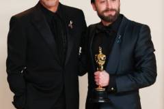 Robert Downey Jr., Kieran Culkin at the 97th Oscars held at the Dolby Theatre on March 2, 2025 in Hollywood, California. (Photo by JC Olivera/WWD via Getty Images)