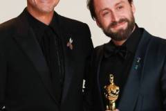 Robert Downey Jr., Kieran Culkin at the 97th Oscars held at the Dolby Theatre on March 2, 2025 in Hollywood, California. (Photo by JC Olivera/WWD via Getty Images)
