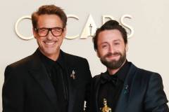 Robert Downey Jr., Kieran Culkin at the 97th Oscars held at the Dolby Theatre on March 2, 2025 in Hollywood, California. (Photo by JC Olivera/WWD via Getty Images)