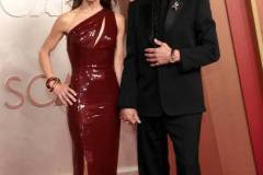 HOLLYWOOD, CALIFORNIA - MARCH 02: (L-R) Susan Downey and Robert Downey Jr. attend the 97th Annual Oscars at Dolby Theatre on March 02, 2025 in Hollywood, California. (Photo by Monica Schipper/Getty Images)