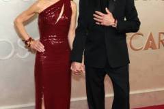 HOLLYWOOD, CALIFORNIA - MARCH 02: (L-R) Susan Downey and Robert Downey Jr. attend the 97th Annual Oscars at Dolby Theatre on March 02, 2025 in Hollywood, California. (Photo by Arturo Holmes/WireImage)