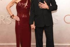 HOLLYWOOD, CALIFORNIA - MARCH 02: (L-R) Susan Downey and Robert Downey Jr. attend the 97th Annual Oscars at Dolby Theatre on March 02, 2025 in Hollywood, California. (Photo by Chelsea Guglielmino/FilmMagic)