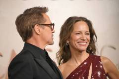 HOLLYWOOD, CALIFORNIA - MARCH 02: (L-R) Robert Downey Jr. and Susan Downey attend the 97th Annual Oscars at Dolby Theatre on March 02, 2025 in Hollywood, California. (Photo by Chelsea Guglielmino/FilmMagic)