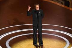 HOLLYWOOD, CALIFORNIA - MARCH 02: Robert Downey Jr. speaks onstage during the 97th Annual Oscars at Dolby Theatre on March 02, 2025 in Hollywood, California.  (Photo by Kevin Winter/Getty Images)