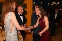 BEVERLY HILLS, CALIFORNIA - MARCH 02: EXCLUSIVE COVERAGE (L-R) Daniela Lavender, Ben Kingsley, Robert Downey Jr. and Susan Downey attend the 2025 Vanity Fair Oscar Party Hosted By Radhika Jones at Wallis Annenberg Center for the Performing Arts on March 02, 2025 in Beverly Hills, California. (Photo by Dave Benett/VF25/WireImage for Vanity Fair)