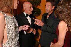 BEVERLY HILLS, CALIFORNIA - MARCH 02: EXCLUSIVE COVERAGE (L-R) Daniela Lavender, Ben Kingsley, Robert Downey Jr. and Susan Downey attend the 2025 Vanity Fair Oscar Party Hosted By Radhika Jones at Wallis Annenberg Center for the Performing Arts on March 02, 2025 in Beverly Hills, California. (Photo by Dave Benett/VF25/WireImage for Vanity Fair)