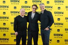 Alan Bergman, Robert Downey Jr., Josh D'Amaro at the Featured Session "The Future of World-Building at Disney" during SXSW Conference & Festivals in the Austin Convention Center on March 8, 2025 in Austin, Texas. (Photo by Mike Jordan/SXSW Conference & Festivals via Getty Images)