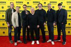 Pete Docter, Bruce Vaughn, Robert Downey Jr., Alan Bergman, Jon Favreau, Josh D'Amaro, Kevin Feige at the Featured Session "The Future of World-Building at Disney" during SXSW Conference & Festivals in the Austin Convention Center on March 8, 2025 in Austin, Texas. (Photo by Mike Jordan/SXSW Conference & Festivals via Getty Images)