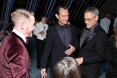 LOS ANGELES, CALIFORNIA - OCTOBER 18: (FOR EDITORIAL USE ONLY) (L-R) Macaulay Culkin, Jude Law and Robert Downey Jr. attend the Academy Museum 5th Annual Gala in Partnership with Rolex at Academy Museum of Motion Pictures on October 18, 2025 in Los Angeles, California. (Photo by Emma McIntyre/Oscars/Getty Images for  Academy Museum of Motion Pictures)