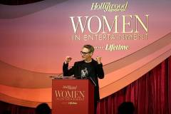 BEVERLY HILLS, CALIFORNIA - DECEMBER 03: Robert Downey Jr. speaks onstage during The Hollywood Reporter Women In Entertainment Presented By Lifetime at The Beverly Hills Hotel on December 03, 2025 in Beverly Hills, California. (Photo by Phillip Faraone/The Hollywood Reporter via Getty Images)