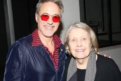 NEW YORK, NEW YORK - DECEMBER 18: (EXCLUSIVE COVERAGE) Robert Downey Jr. and Anne Reid pose backstage at the play "Oedipus" on Broadway at Studio 54 Theater on December 18, 2025 in New York City.  (Photo by Bruce Glikas/WireImage)