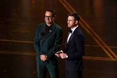 THE OSCARS? - Hosted by Conan O'Brien, the 98th Oscars will be held on Sunday, March 15, at the Dolby? Theatre at Ovation Hollywood and will be televised live on ABC, streamed live on Hulu and airs live in more than 200 territories worldwide. (Disney/Stewart Cook)
ROBERT DOWNEY JR., CHRIS EVANS (Photo by Stewart Cook/Disney via Getty Images)